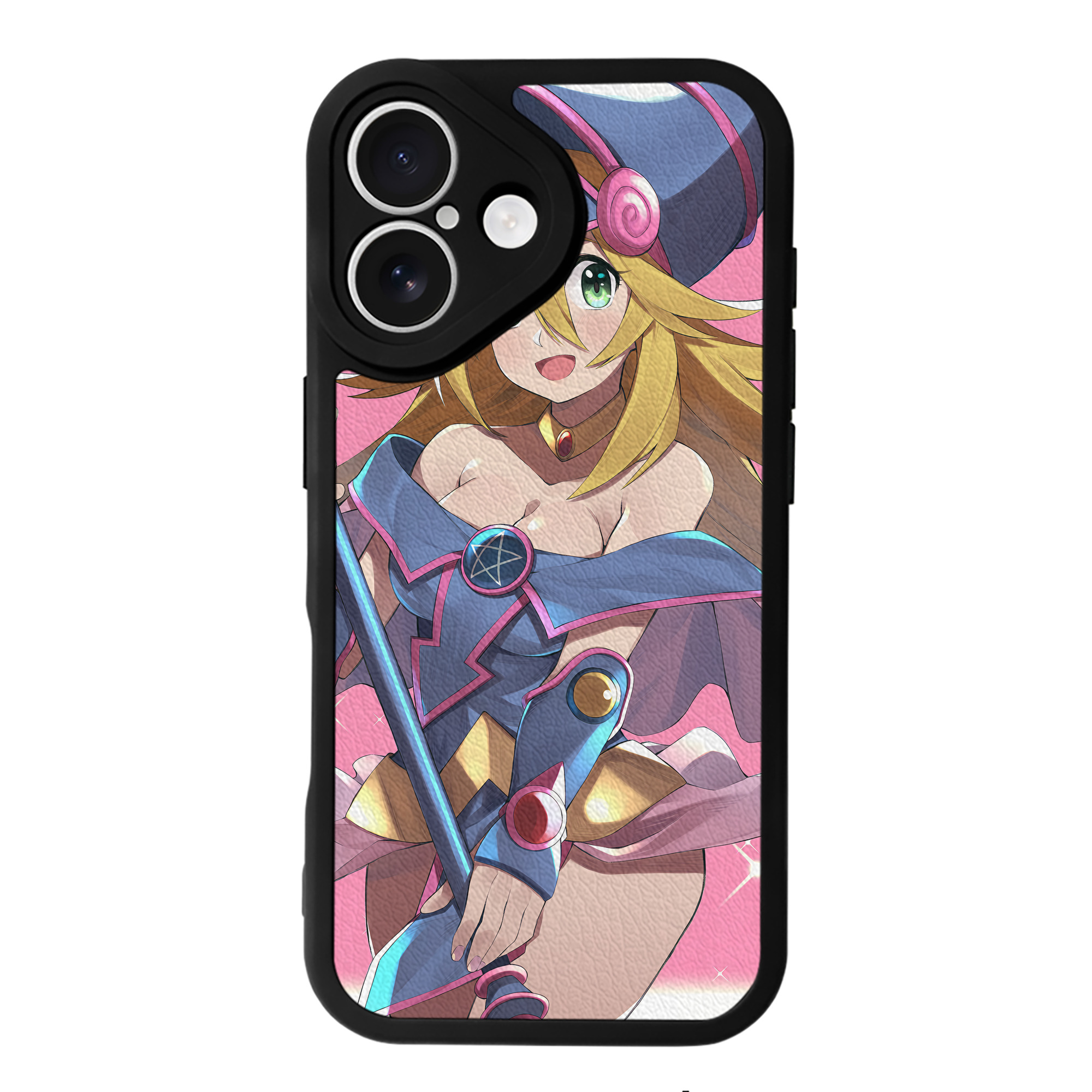 （画像用） 遊☆戯☆王 Yu-Gi-Oh! 【iPhone 16シリーズ対応】シリコンスマホケース（レザー調） 材質：シリコン